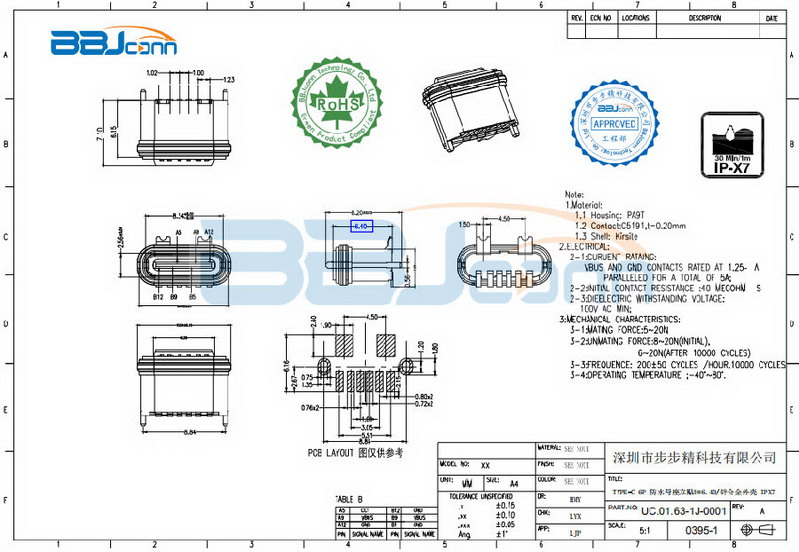 TYPE-C连接器-1 TYPE-C连接器-1