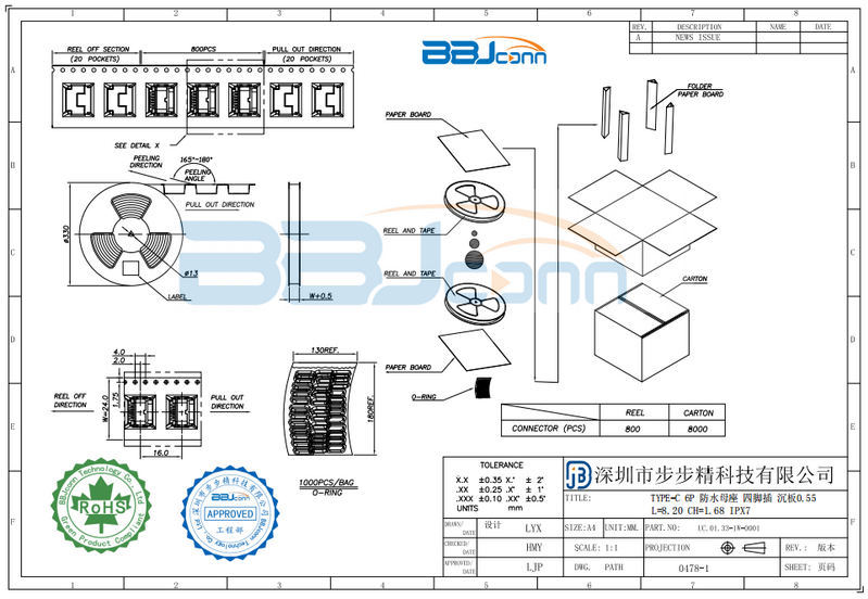 防水type-c连接器-2 防水type-c连接器-2