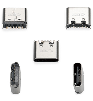 UC.01.63-11-0006--TYPE-C 6P 母座直立式H=6.80端子(DIP)带中夹片