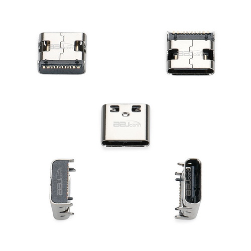 TYPE-C 16PIN 母座板上型L=7.35 5A 铜合金端子(一体式)---(UC.01.51-11-0020)_调整大小